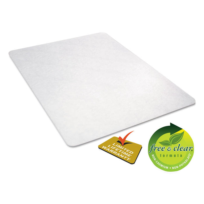EconoMat All Day Use Chair Mat for Hard Floors, 45 x 53, Clear