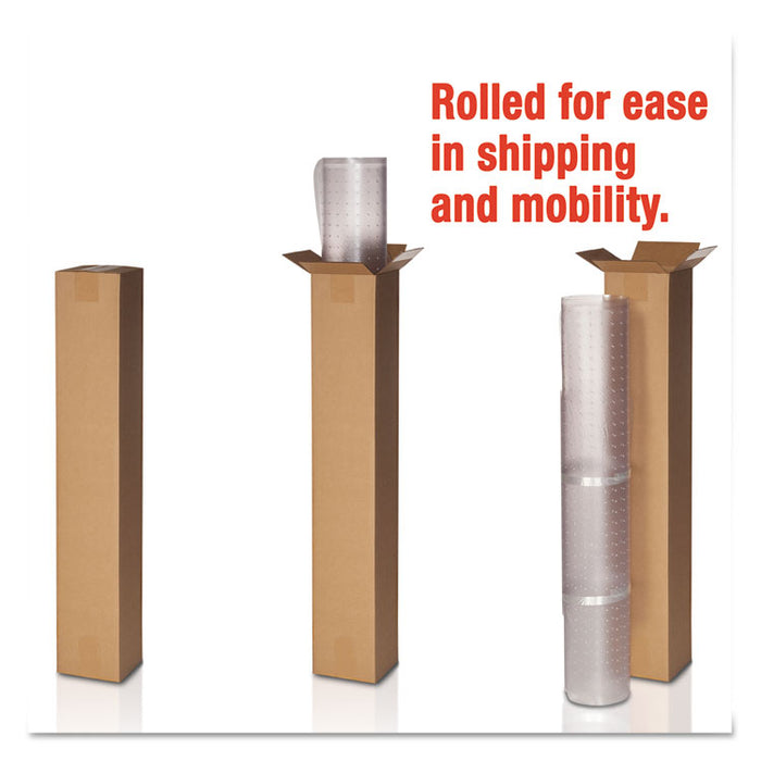 EconoMat All Day Use Chair Mat for Hard Floors, 45 x 53, Clear