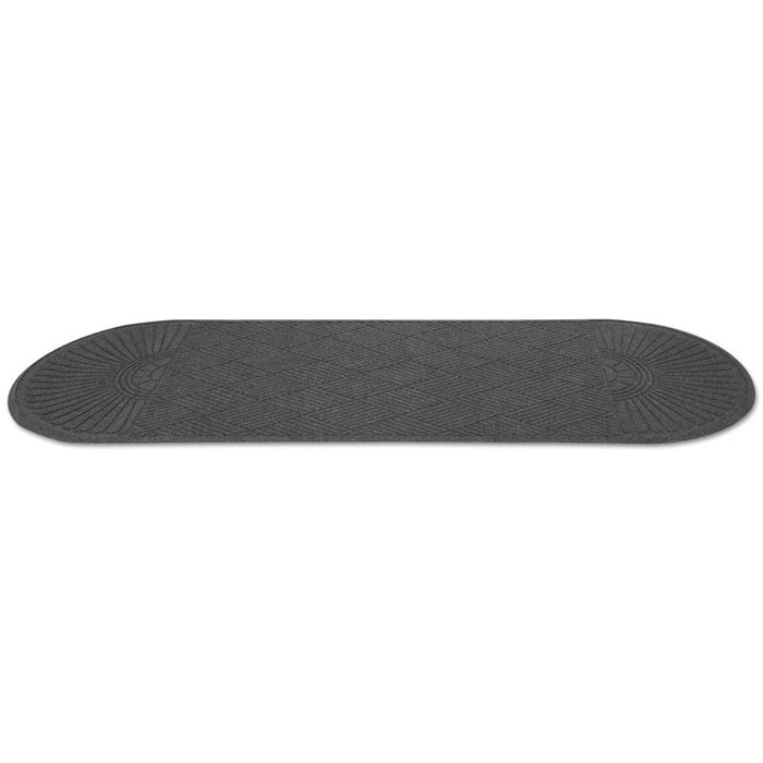 EcoGuard Diamond Floor Mat, Double Fan, 48 x 96, Charcoal