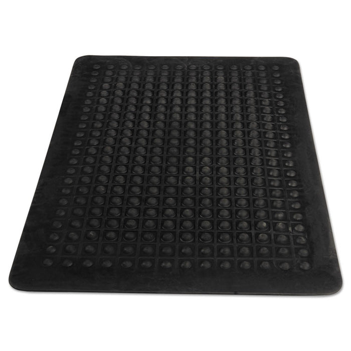 Flex Step Rubber Anti-Fatigue Mat, Polypropylene, 36 x 60, Black