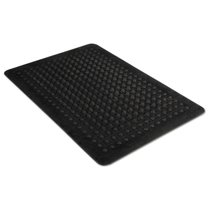 Flex Step Rubber Anti-Fatigue Mat, Polypropylene, 36 x 60, Black