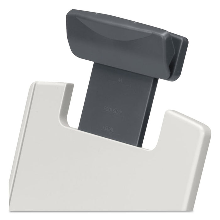 Desktop Easel-Style Copyholder, Plastic, 150 Sheet Capacity, Platinum/Gray
