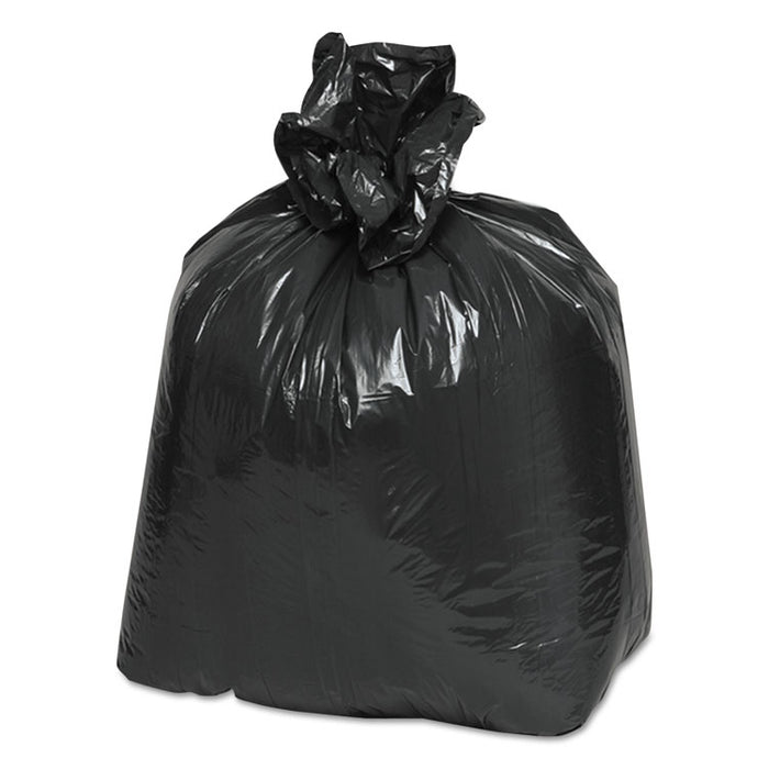 Linear Low Density Recycled Can Liners, 10 gal, 0.85 mil, 24" x 23", Black, 500/Carton