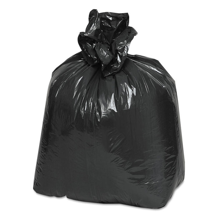Linear Low Density Recycled Can Liners, 16 gal, 0.85 mil, 24" x 33", Black, 500/Carton