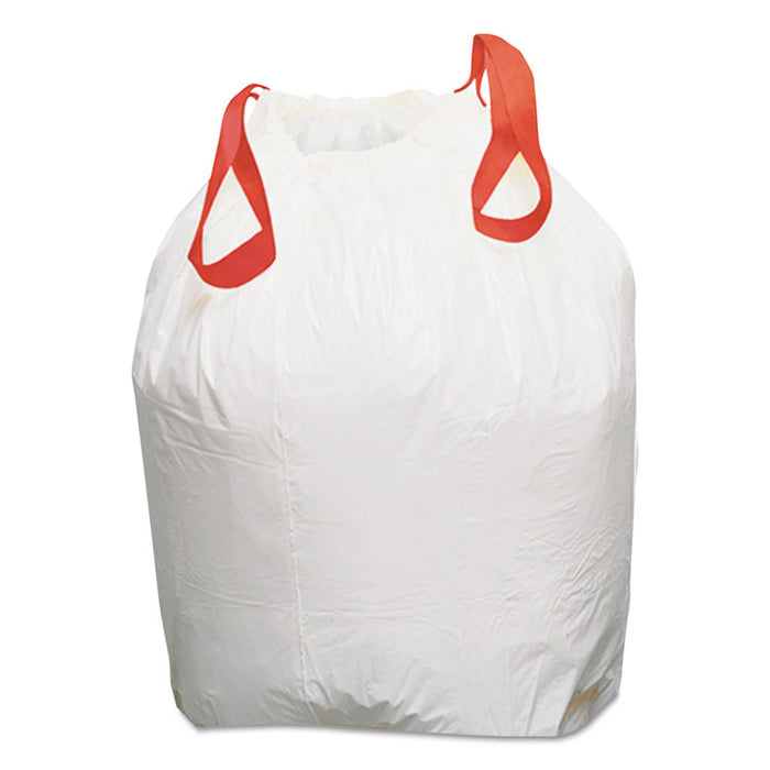 Heavy-Duty Trash Bags, 13 gal, 0.9 mil, 24.5" x 27.38", White, 200/Box