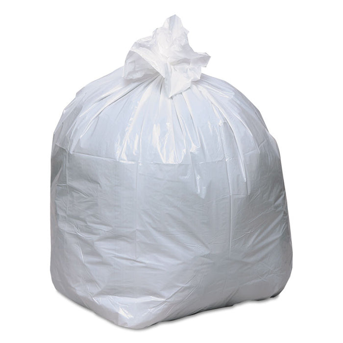 Linear-Low-Density Recycled Tall Kitchen Bags, 13 gal, 0.85 mil, 24" x 33", White, 150/Box