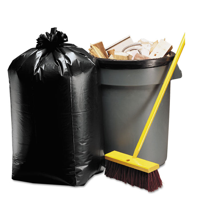 Super Value Pack Contractor Bags, 42 gal, 2.5 mil, 33" x 48", Black, 50/Carton