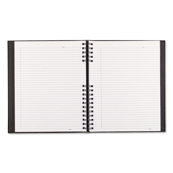 NotePro Notebook, 1 Subject, Medium/College Rule, Black Cover, 11 x 8.5, 150 Sheets