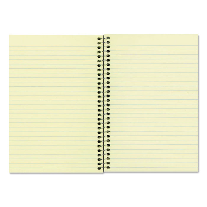 Single-Subject Wirebound Notebooks, 1 Subject, Narrow Rule, Brown Cover, 8.25 x 6.88, 80 Eye-Ease Green Sheets