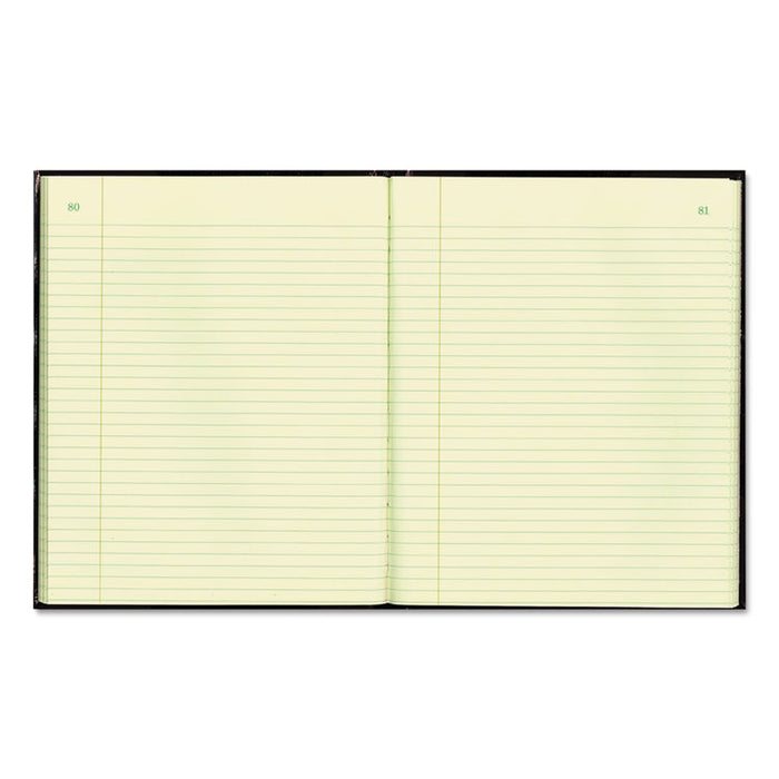 Texthide Eye-Ease Record Book, Black/Burgundy/Gold Cover, 10.38 x 8.38 Sheets, 300 Sheets/Book