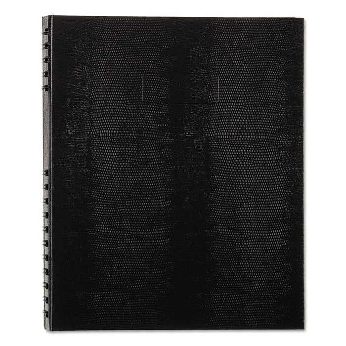 NotePro Notebook, 1 Subject, Medium/College Rule, Black Cover, 11 x 8.5, 150 Sheets