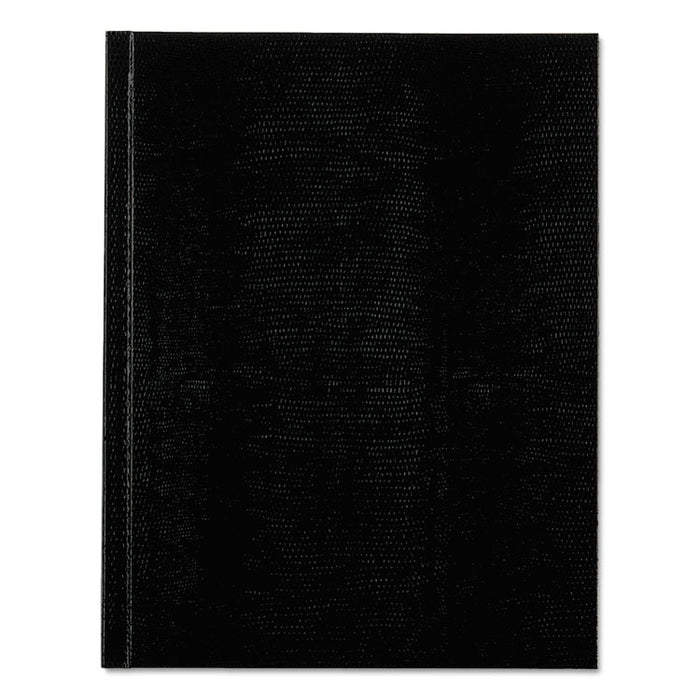 Executive Notebook, 1 Subject, Medium/College Rule, Black Cover, 9.25 x 7.25, 150 Sheets