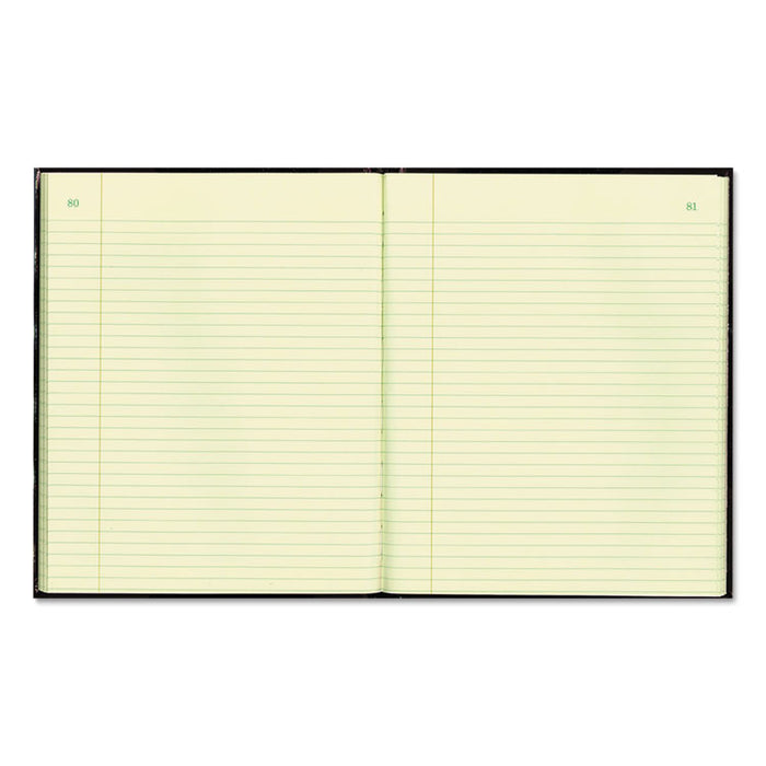 Texthide Eye-Ease Record Book, Black/Burgundy/Gold Cover, 14.25 x 8.75 Sheets, 300 Sheets/Book