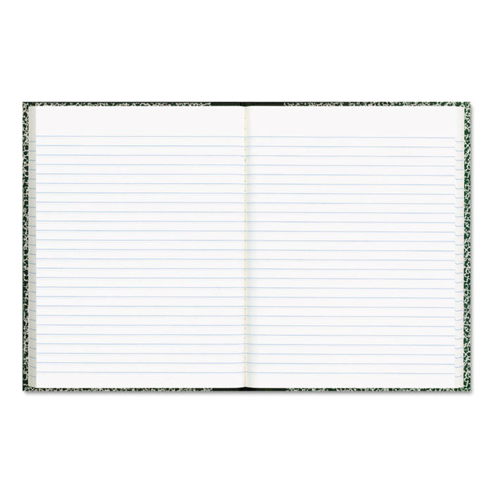 Lab Notebook, Quadrille Rule, Green Marble Cover, 10.13 x 7.88, 96 Sheets