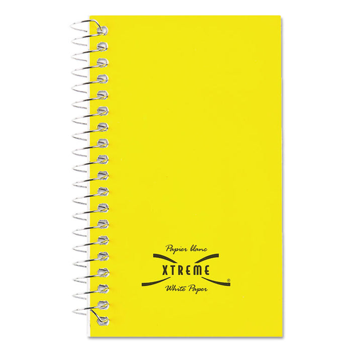 Paper Blanc Xtreme White Wirebound Memo Books, Narrow Rule, Randomly Assorted Covers, 5 x 3, 60 Sheets