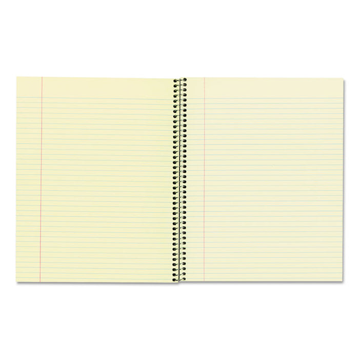 Single-Subject Wirebound Notebooks, 1 Subject, Narrow Rule, Brown Cover, 10 x 8, 80 Eye-Ease Green Sheets