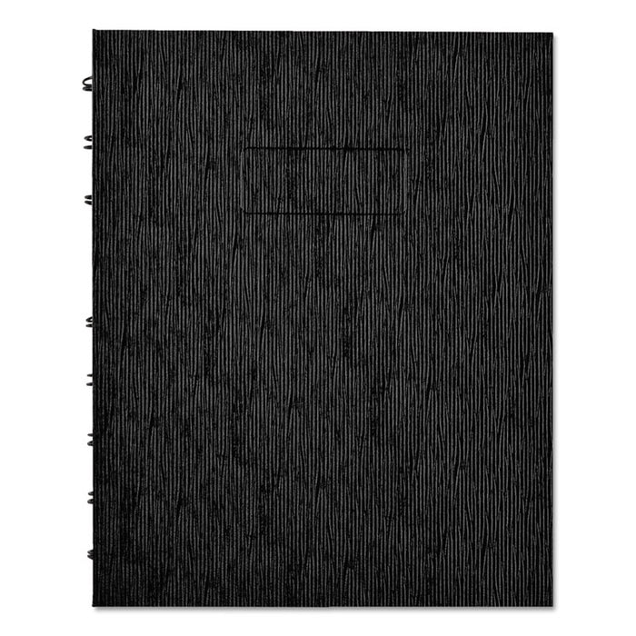 EcoLogix NotePro Executive Notebook, 1 Subject, Medium/College Rule, Black Cover, 9.25 x 7.25, 75 Sheets