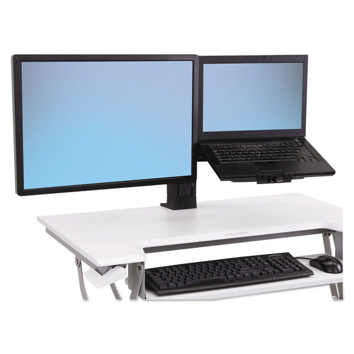 WorkFit-T and WorkFit-PD Conversion Kit, LCD and Laptop Kit, 30.5w x 5.75d x 17.38h, Black