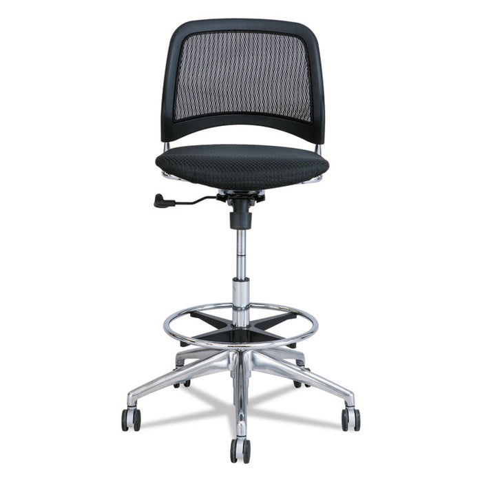 Reve Mesh Extended-Height Chair, Supports up to 250 lbs., Black Seat/Black Back, Chrome Base