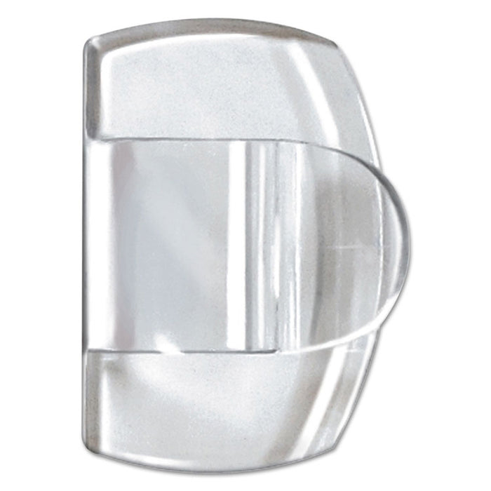 Cord Clip, Small, with Adhesive, 0.5"w, Clear, 8/Pack