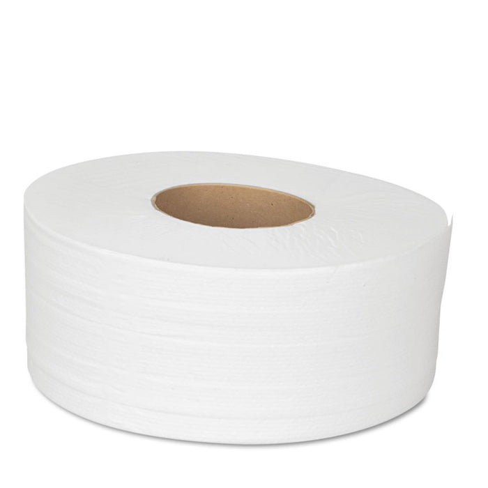 JRT Bath Tissue, Jumbo, Septic Safe, 2-Ply, White, 3.5" x 1000 ft, 12 Rolls/Carton