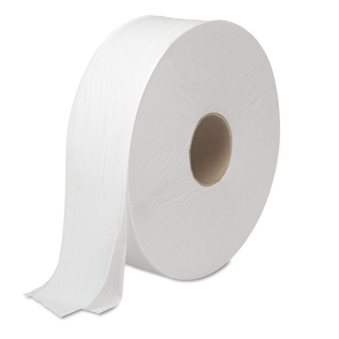 JRT Bath Tissue, Jumbo, Septic Safe, 2-Ply, White, 3.5" x 2000 ft, 6 Rolls/Carton