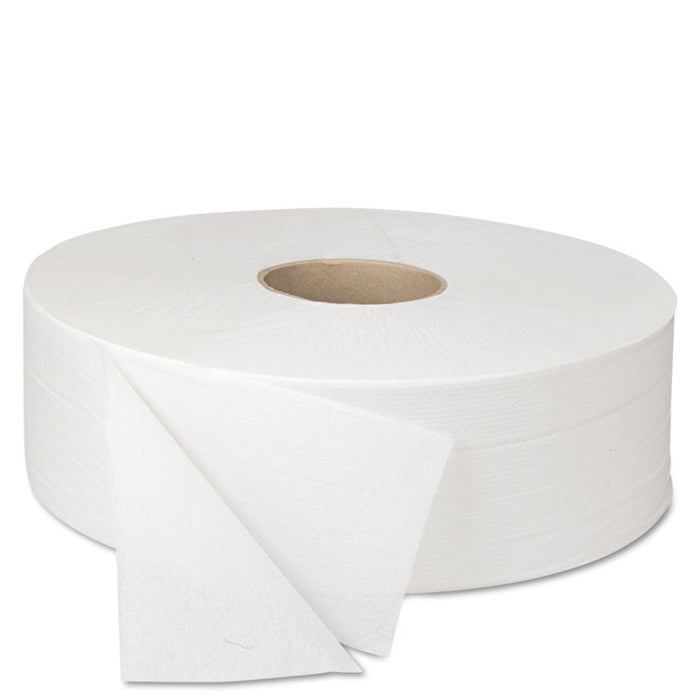 JRT Bath Tissue, Jumbo, Septic Safe, 2-Ply, White, 3.5" x 2000 ft, 6 Rolls/Carton