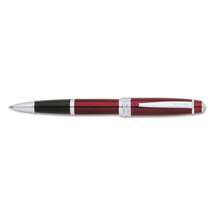 Bailey Stick Roller Ball Pen, Medium 0.5mm, Black Ink, Red Barrel