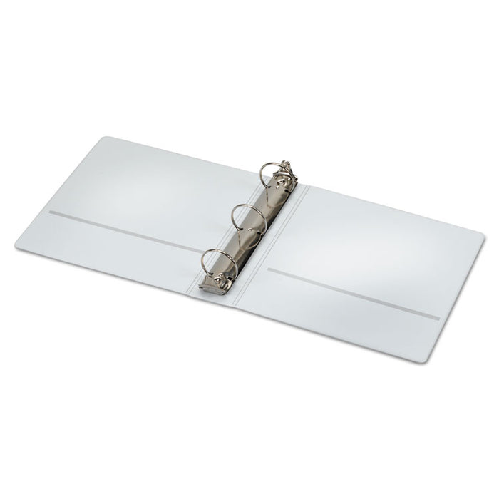 Spine Vue Locking Round Ring Binder, 3 Rings, 2" Capacity, 11 x 8.5, White