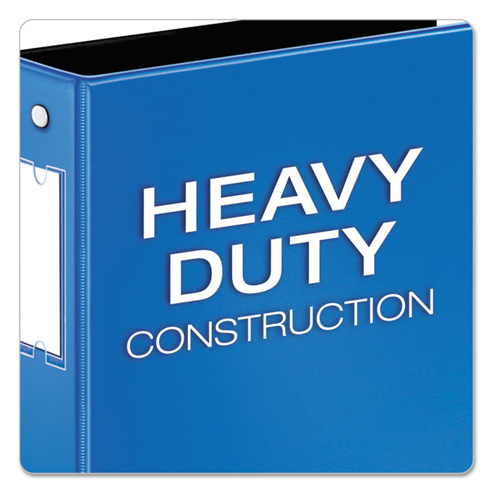 Premier Easy Open Locking Round Ring Binder, 3 Rings, 2" Capacity, 11 x 8.5, Medium Blue