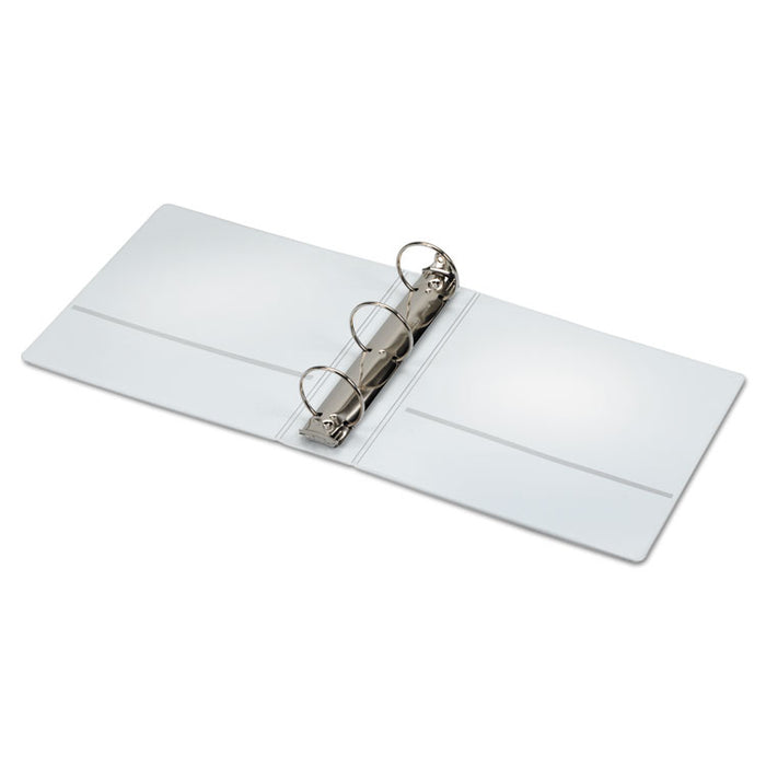 Spine Vue Locking Round Ring Binder, 3 Rings, 3" Capacity, 11 x 8.5, White