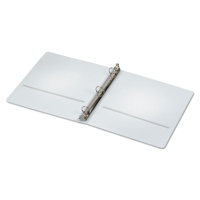 Spine Vue Locking Round Ring Binder, 3 Rings, 1" Capacity, 11 x 8.5, White