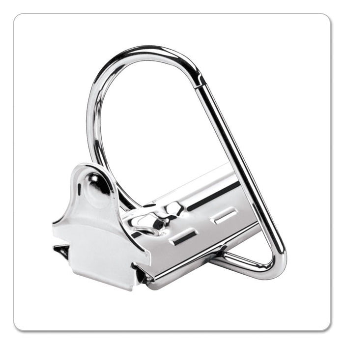 ExpressLoad ClearVue Locking D-Ring Binder, 3 Rings, 3" Capacity, 11 x 8.5, White