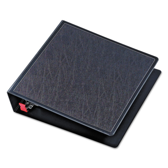 SuperLife Easy Open Locking Slant-D Ring Binder, 3 Rings, 2" Capacity, 11 x 8.5, Black