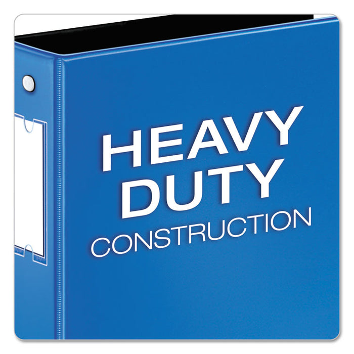 Premier Easy Open Locking Round Ring Binder, 3 Rings, 3" Capacity, 11 x 8.5, Medium Blue