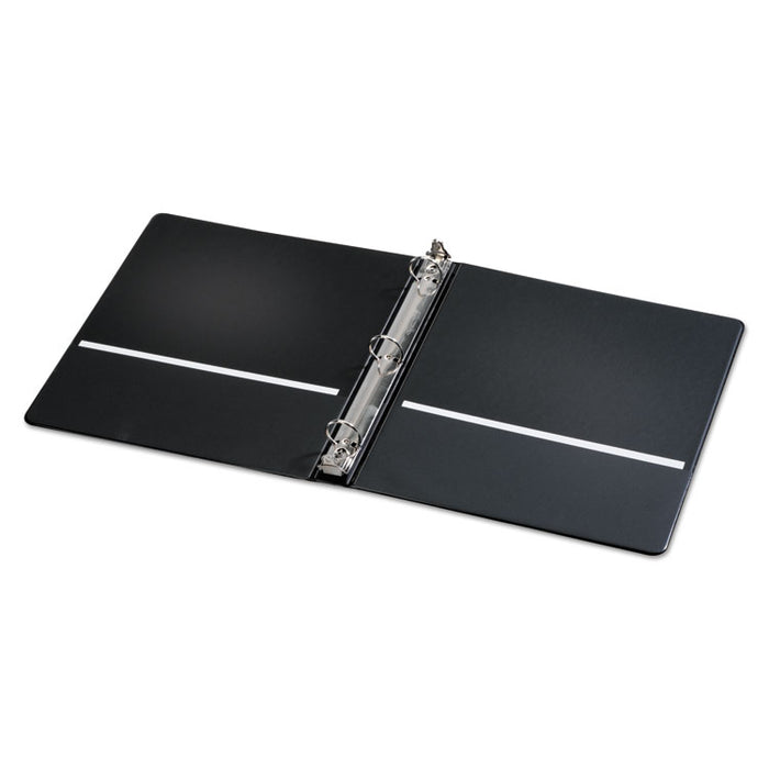 Spine Vue Locking Round Ring Binder, 3 Rings, 1" Capacity, 11 x 8.5, Navy