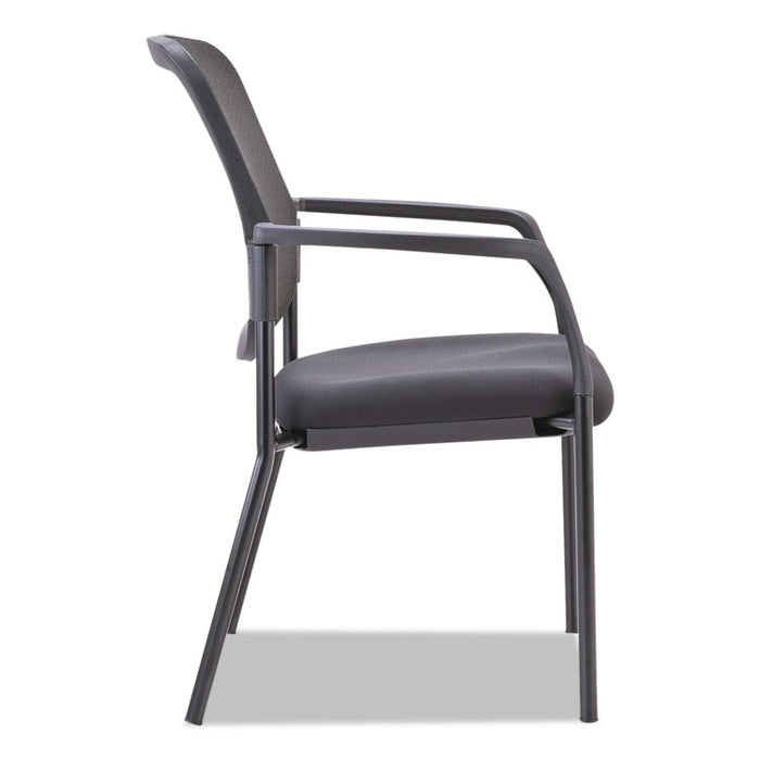 Alera TCE Series Mesh Guest Stacking Chair, 26" x 25.6" x 36.2", Black