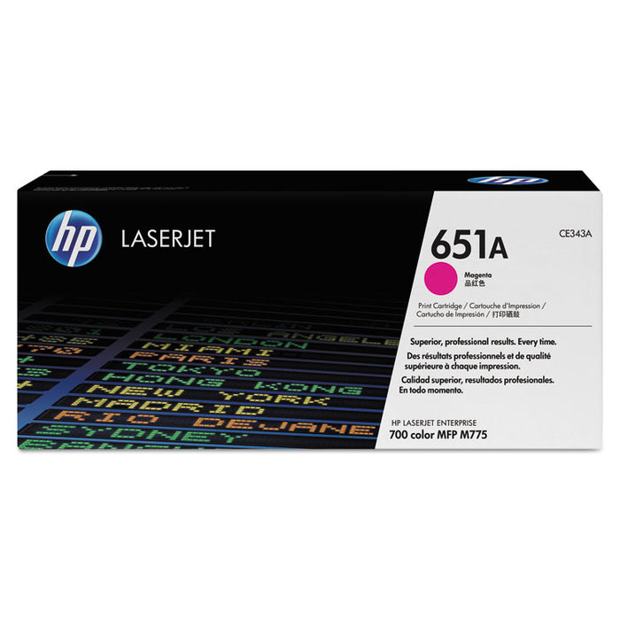 HP 651A, (CE343A-G) Magenta Original LaserJet Toner Cartridge for US Government