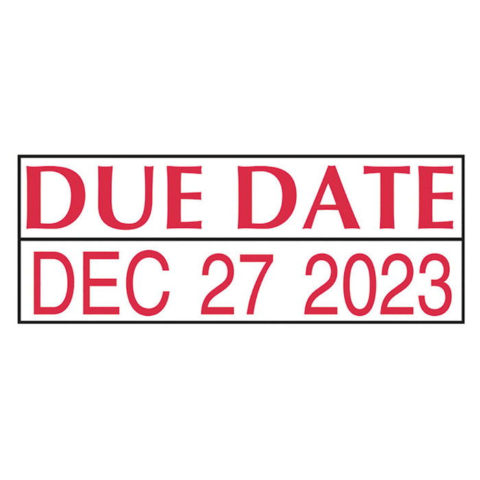 Printy Custom Self-Inking Dater, 0.19" x 1", Black/Blue/Red