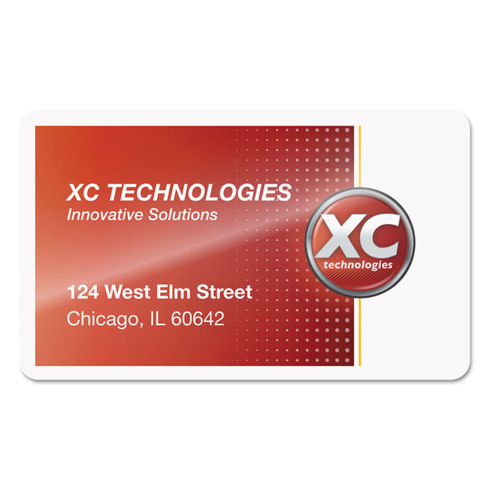 Laminating Pouches, 5 mil, 3.75" x 2.25", Gloss Clear, 100/Pack