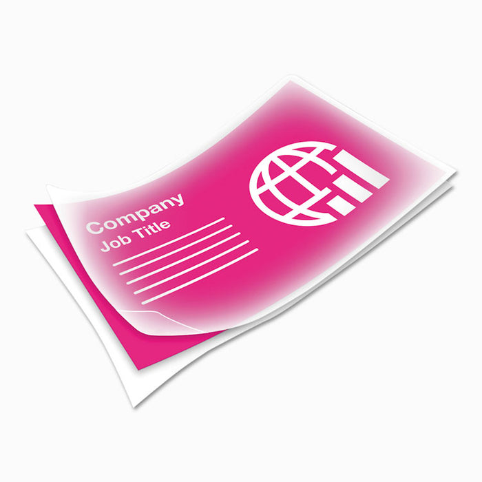 Laminating Pouches, 10 mil, 3.75" x 2.25", Gloss Clear, 100/Pack