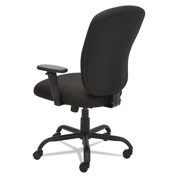 Alera Mota Series Big and Tall Chair, Supports up to 450 lbs., Black Seat/Black Back, Black Base