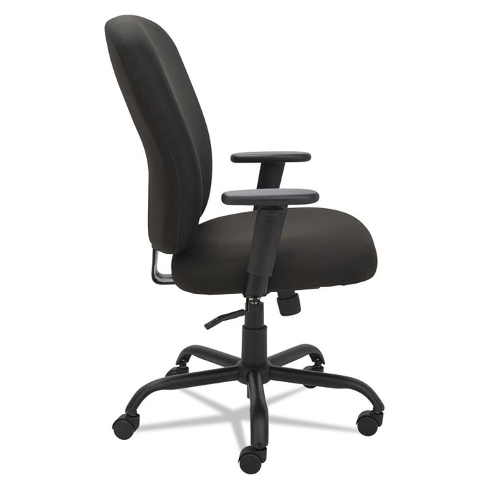 Alera Mota Series Big and Tall Chair, Supports up to 450 lbs., Black Seat/Black Back, Black Base