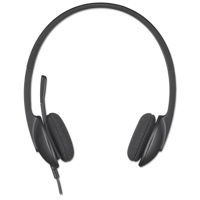 H340 Corded Headset, USB, Black