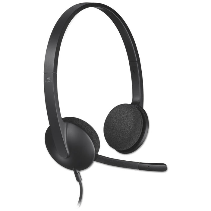 H340 Corded Headset, USB, Black