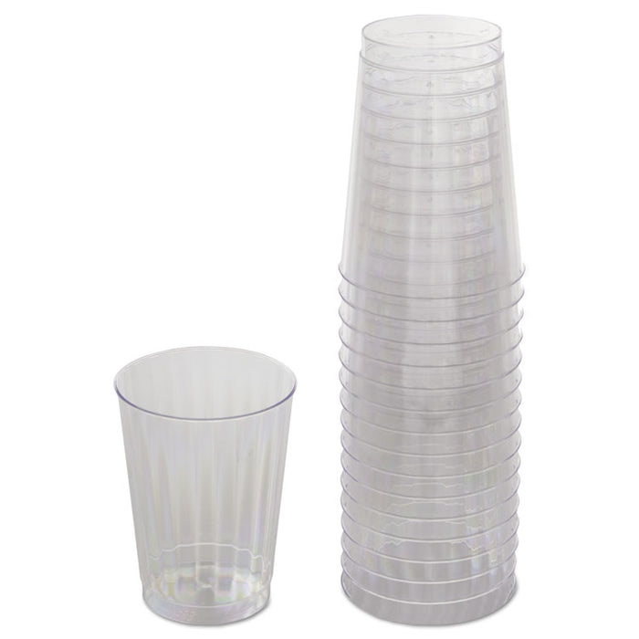 Classicware Tumblers, 10 oz, Plastic, Clear, 16/Bag