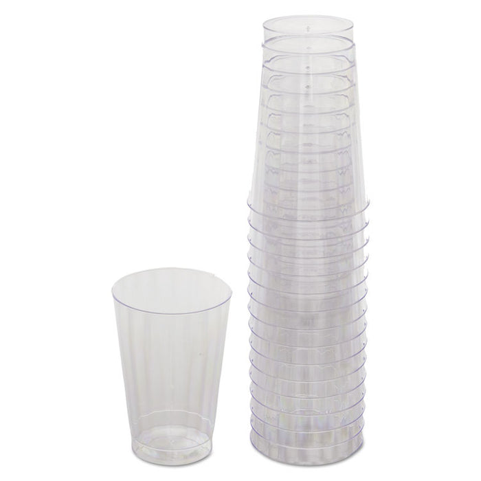 Classicware Tumblers, 12 oz, Plastic, Clear, 16/Pack