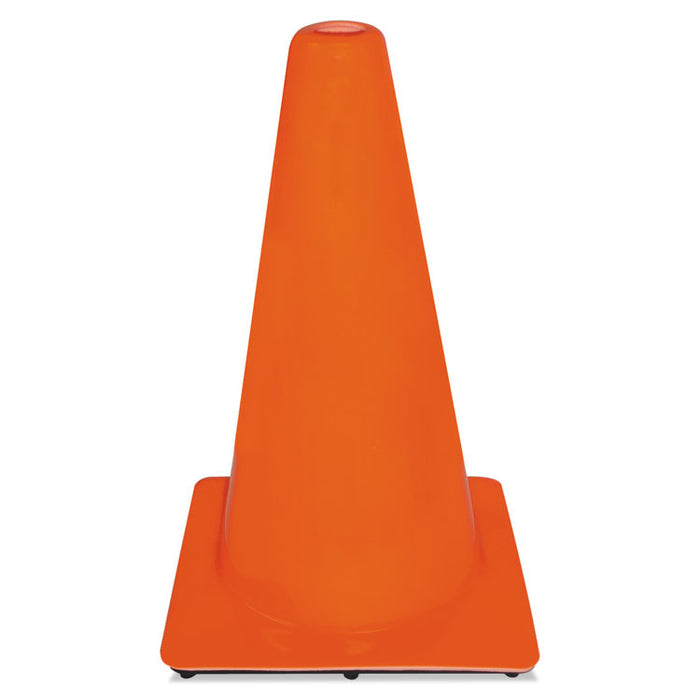 Non-Reflective Safety Cone, 11 x 11 x 18, Orange