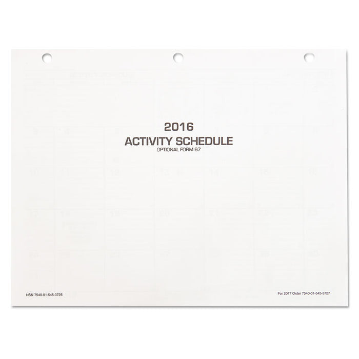7530016649501 Monthly Wall Calendar, 9 x 11, 2020, 10/Pack
