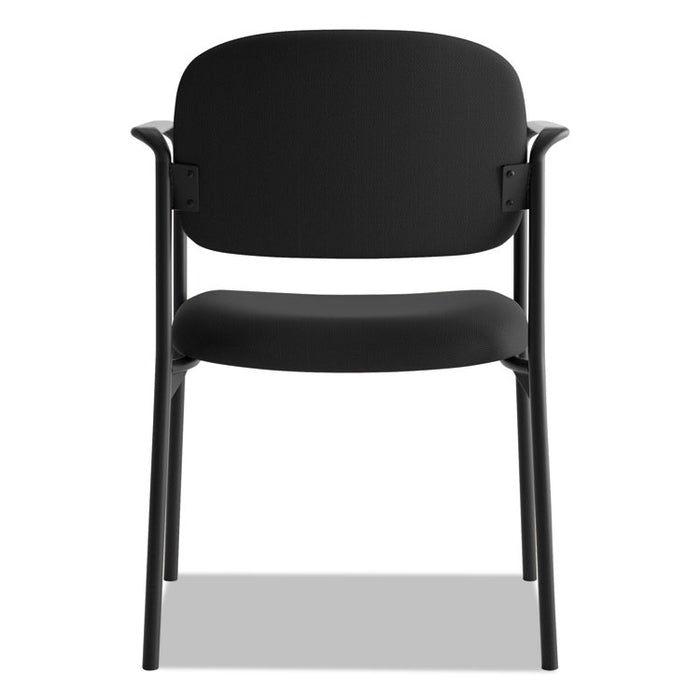 VL616 Stacking Guest Chair with Arms, Supports Up to 250 lb, Black